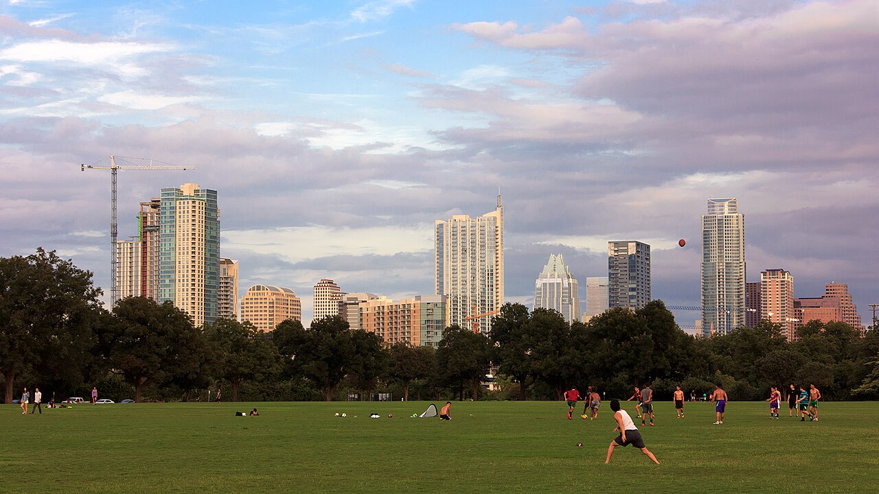 Austin skyline from Zilker Park